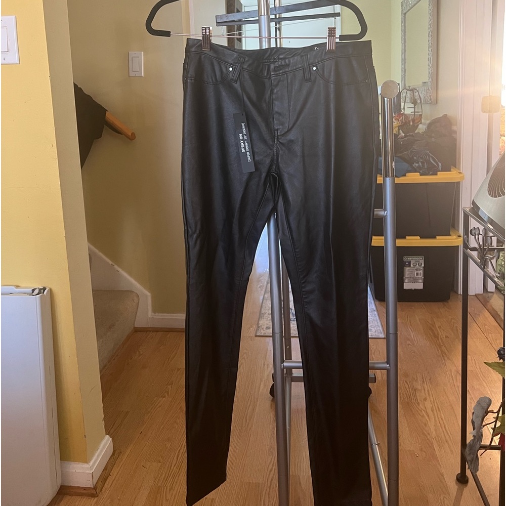 Black Ladies Night Out Leather pants
